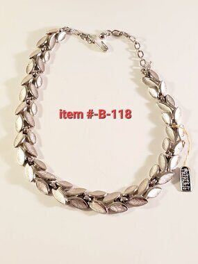 1 Silver Necklace, item# B-118, wt. 51 grams.